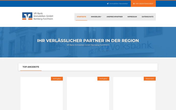 Screenshot of immo-vrbafo.de