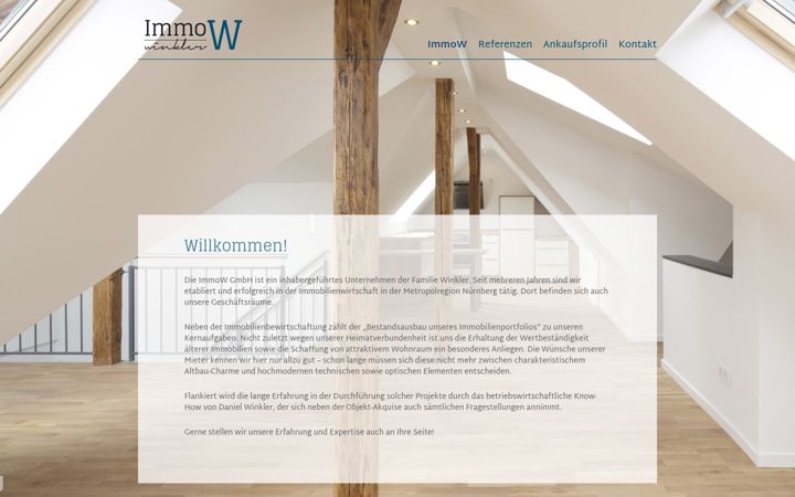 Screenshot of immo-w.com