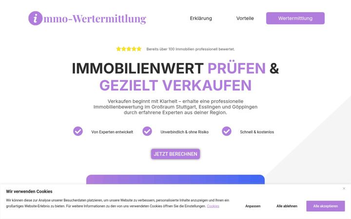 Screenshot of immo-wertermittlung.com