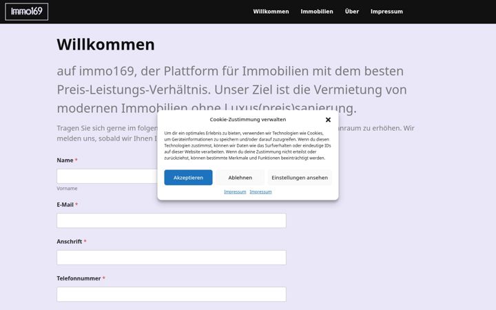 Screenshot of immo169.de