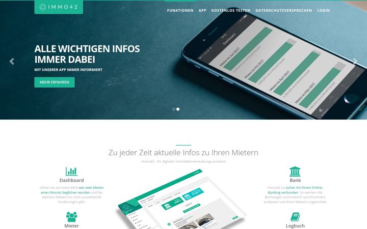 Screenshot of immo42.de