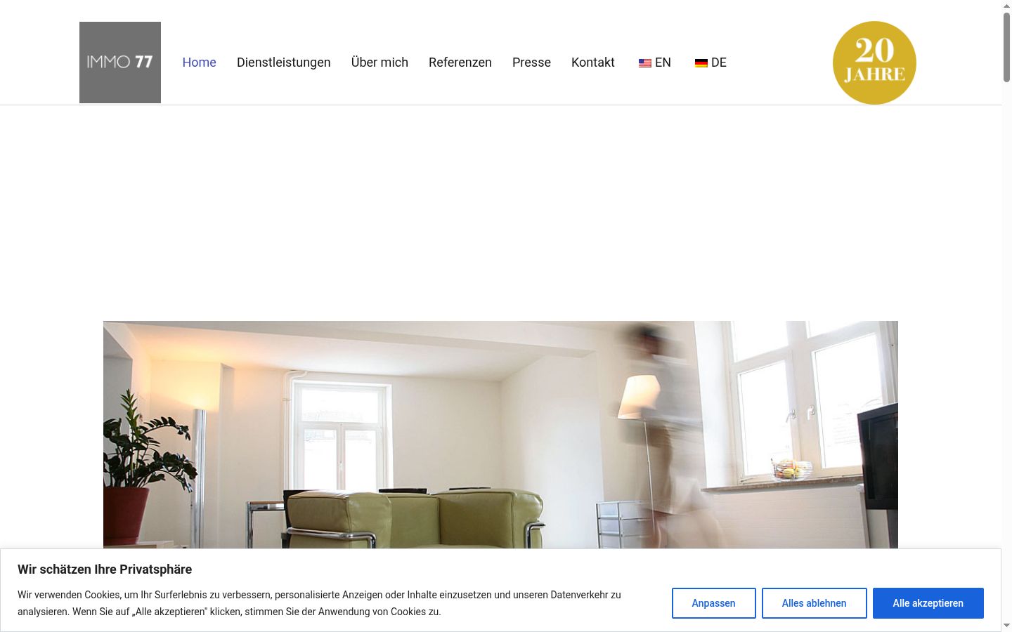 Snímek obrazovky baneru souhlasu zobrazeného před jakoukoli interakcí