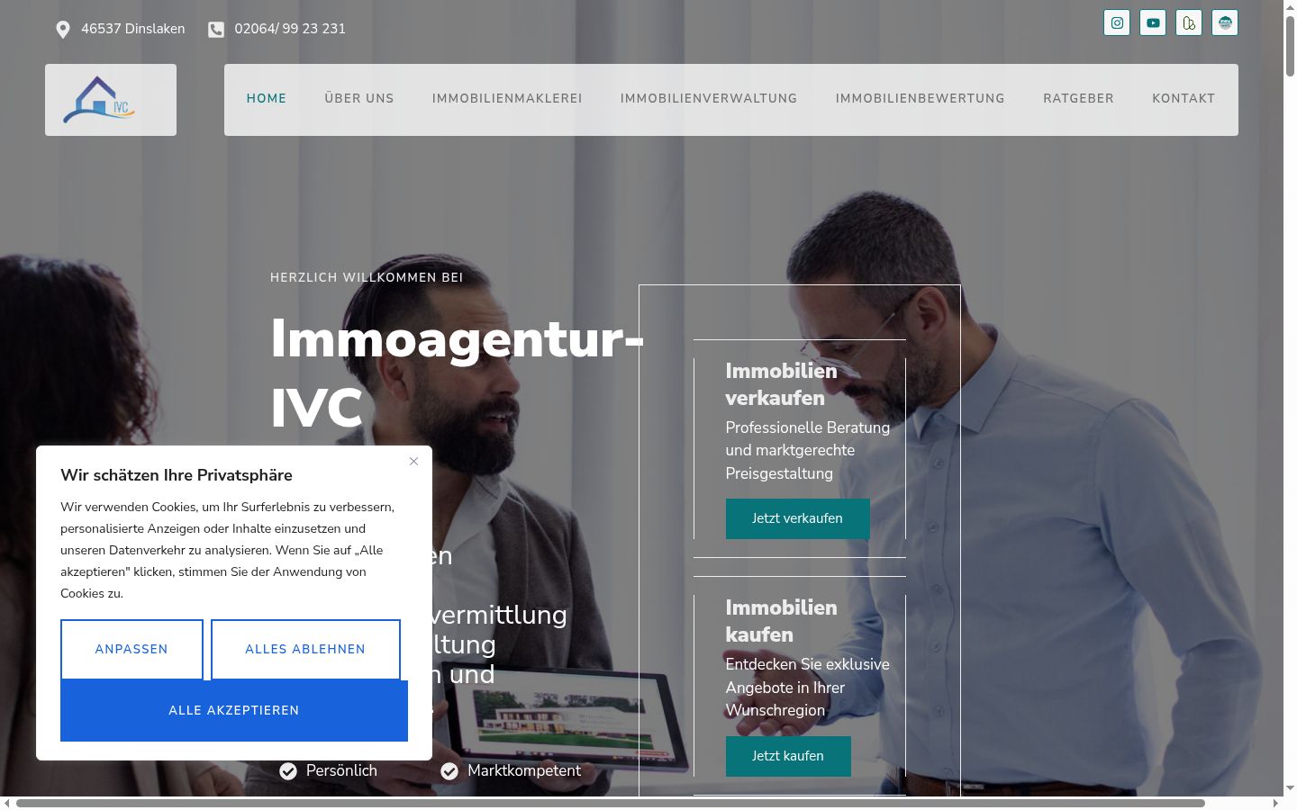 Skærmbillede af samtykkebanneret, som det blev vist før nogen interaktion