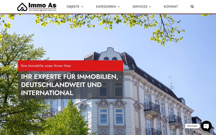 Screenshot of immoass-immobilienservice.de