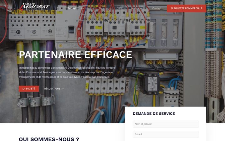 Screenshot of immobat-elec.fr