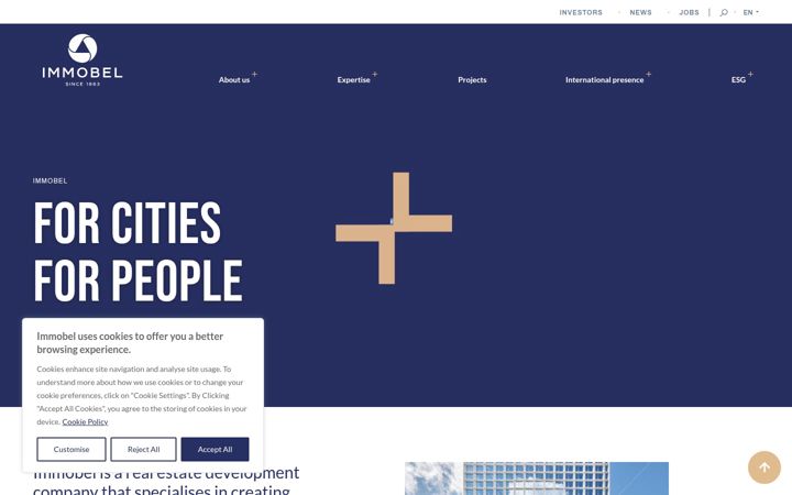 Screenshot of immobelgroup.com