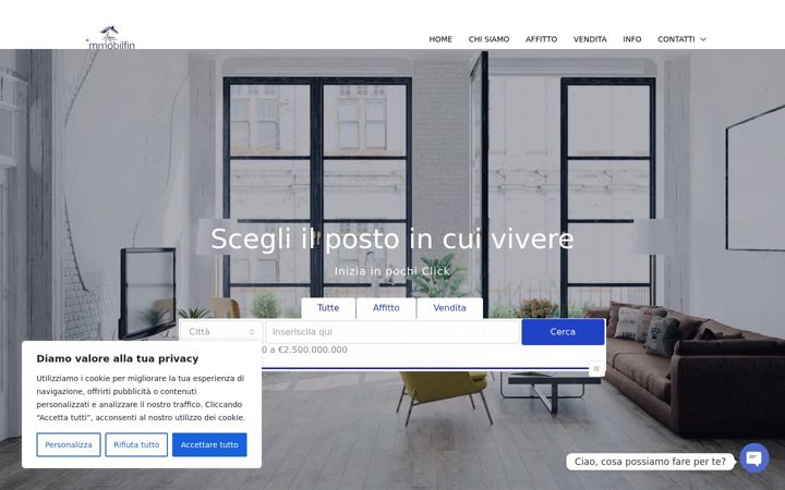 Screenshot of immobilfinmilazzo.com