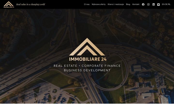 Captură de ecran a immobiliare24.pl