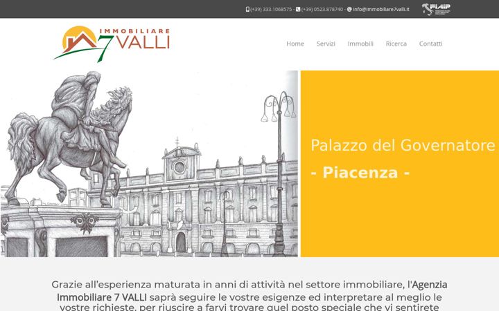 Screenshot του immobiliare7valli.it