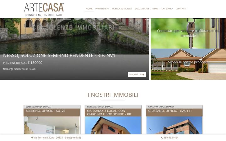 Screenshot of immobiliareartecasa.net