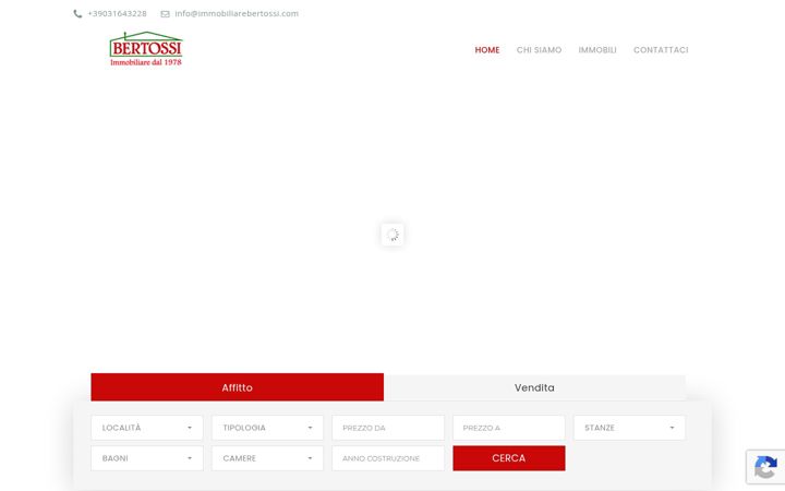 Screenshot of immobiliarebertossi.com
