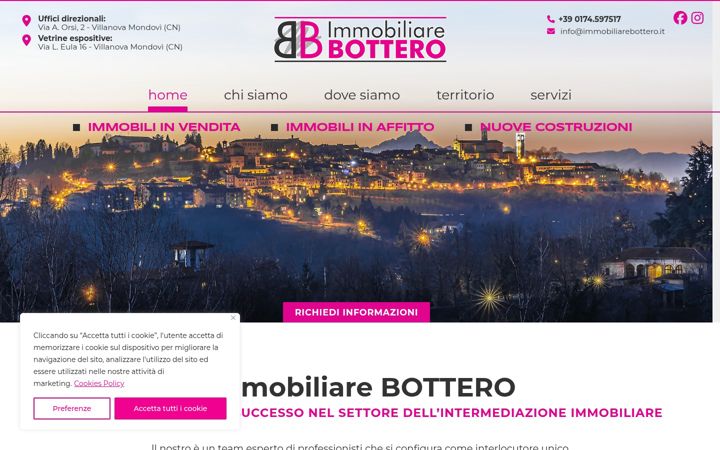 Screenshot of immobiliarebottero.it