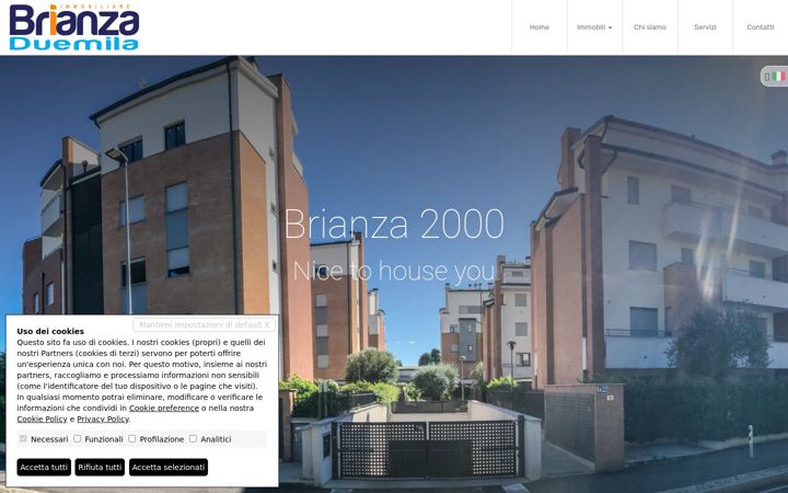 Screenshot of immobiliarebrianza2000.it