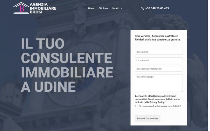 Screenshot of immobiliarebuosi.com