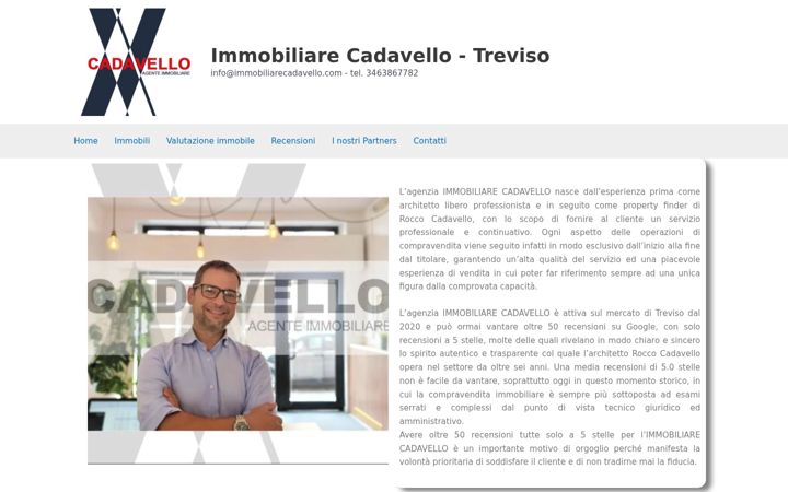 Screenshot of immobiliarecadavello.com
