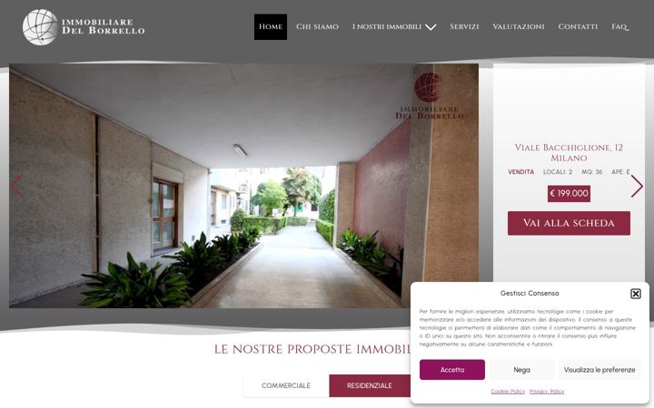 Screenshot of immobiliaredelborrello.it