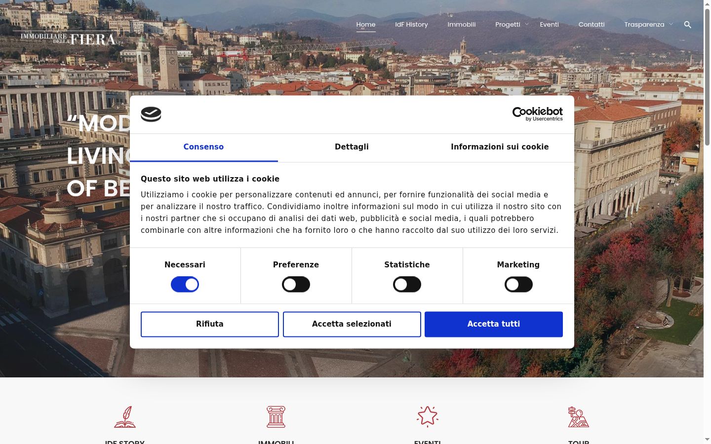 Captură de ecran a bannerului de consimțământ afișat înainte de orice interacțiune