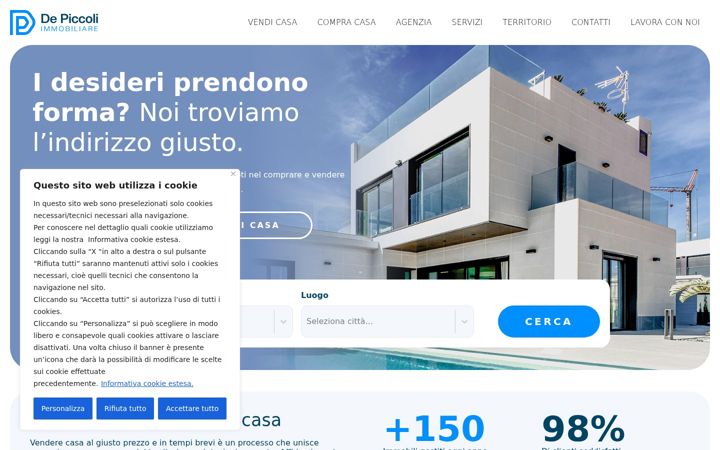 Screenshot of immobiliaredepiccoli.it