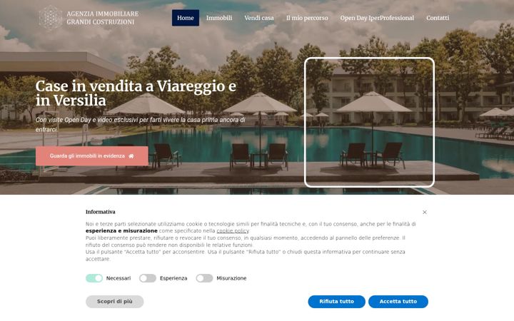 Screenshot of immobiliaregrandicostruzioni.it