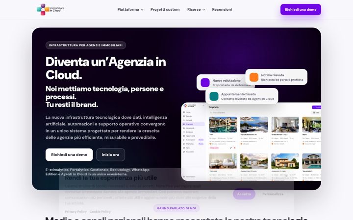 Screenshot of immobiliareincloud.com