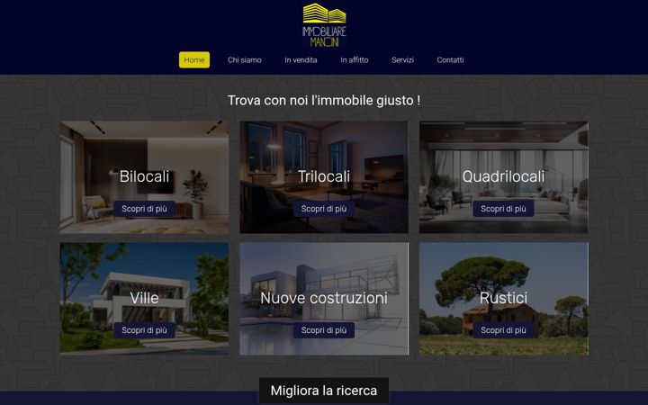 Screenshot of immobiliaremancini.com