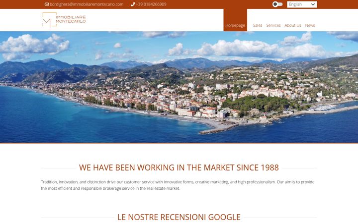 Screenshot of immobiliaremontecarlo.com