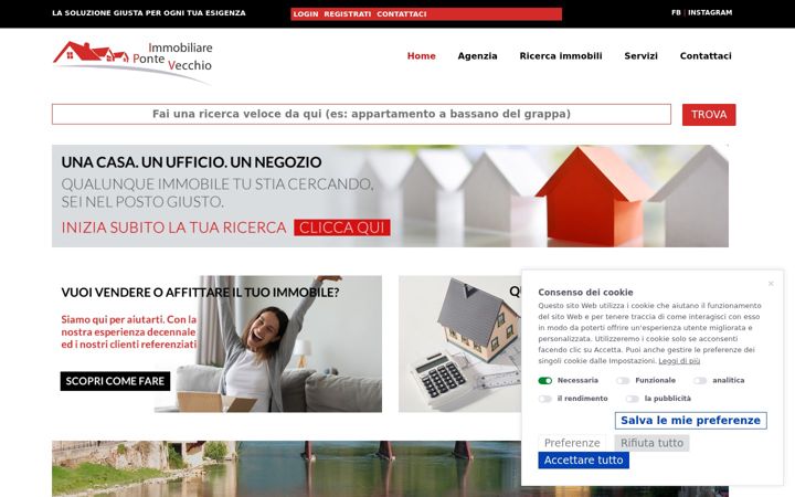 Screenshot of immobiliarepontevecchio.it