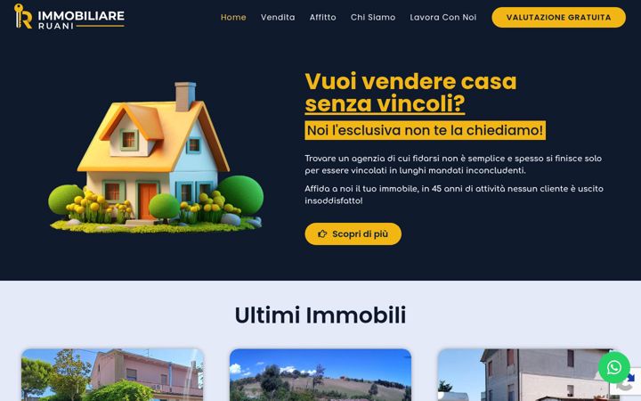 Screenshot of immobiliareruani.com