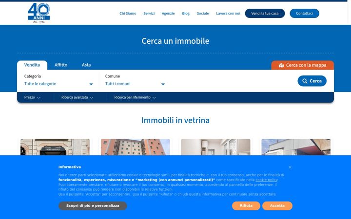 Screenshot of immobiliaresanpietro.it