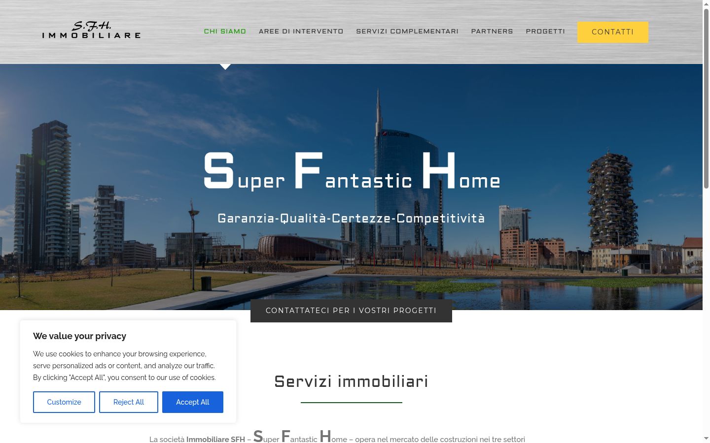 Screenshot des Einwilligungsbanners vor jeglicher Interaktion