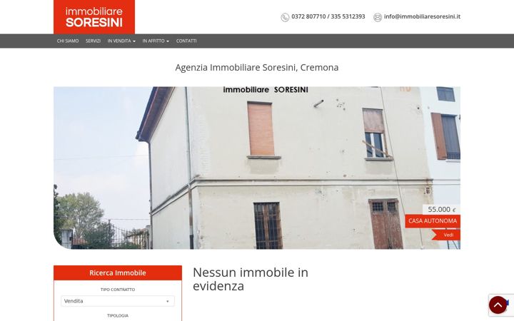 Capture d'écran de immobiliaresoresini.it