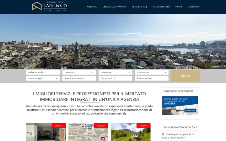 Ekrano kopija immobiliaretanisrl.it