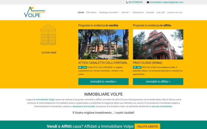 Screenshot of immobiliarevolpe.it