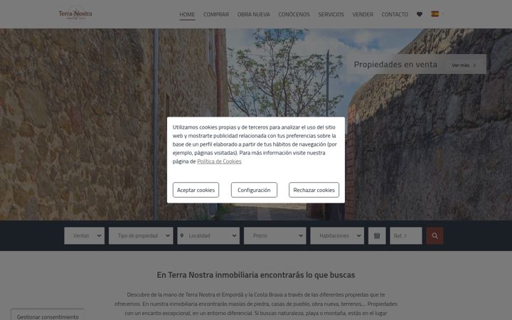 Screenshot of immobiliariaterranostra.com