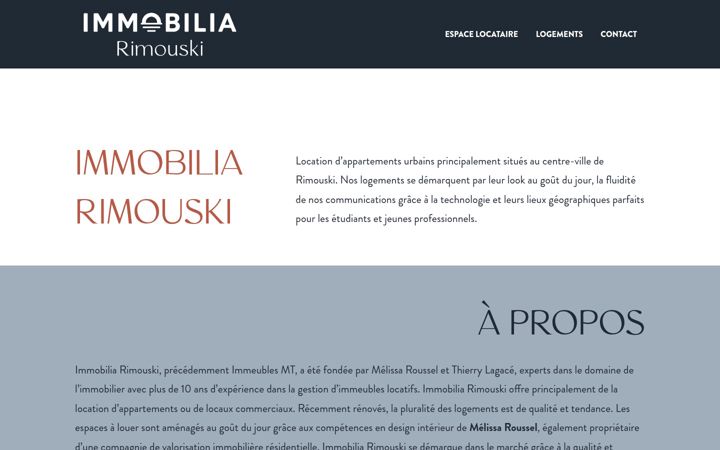 Screenshot of immobiliarimouski.com