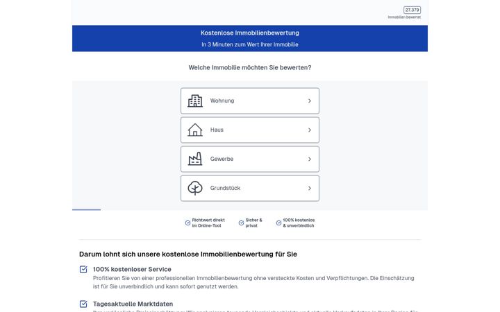 Ekraanipilt saidist immobilie-verkaufen-deutschland.de