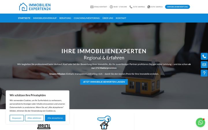 Screenshot of immobilien-experten24.com