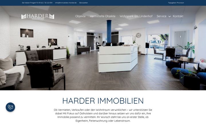 Screenshot of immobilien-harder.de