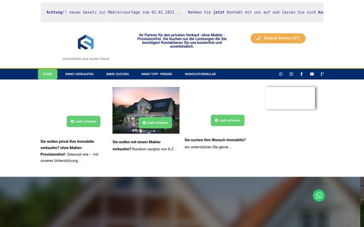 Képernyőkép: immobilien-hechingen.de