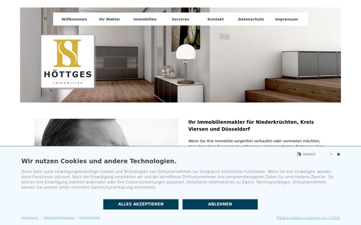 Screenshot of immobilien-hoettges.de
