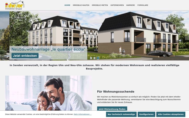 Screenshot of immobilien-inhofer.de