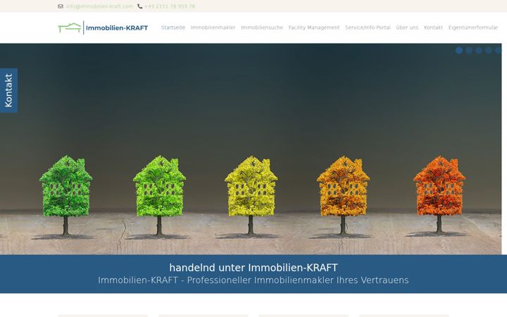 Screenshot of immobilien-kraft.com