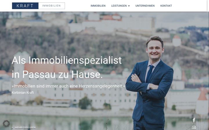 Screenshot of immobilien-kraft.de
