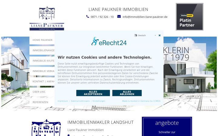 Screenshot of immobilien-liane-paukner.de