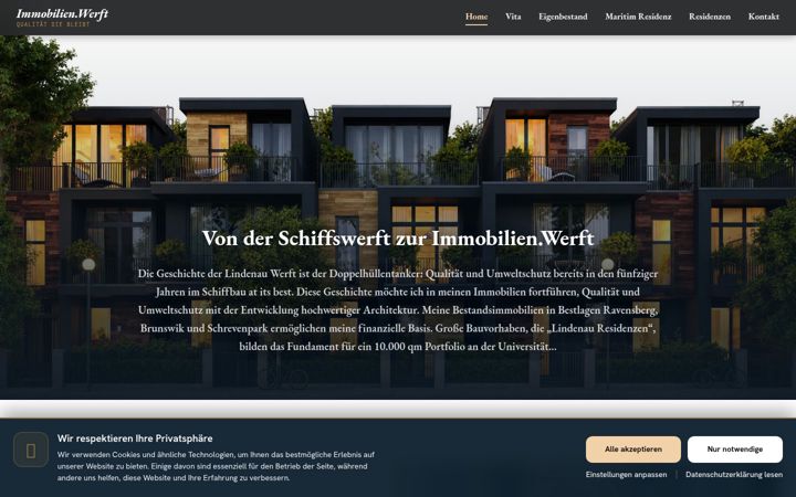 Screenshot of immobilien-lindenau.de