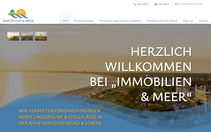 Screenshot of immobilien-meer.com