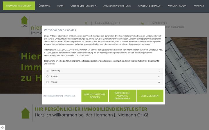 Screenshot of immobilien-niemann.de