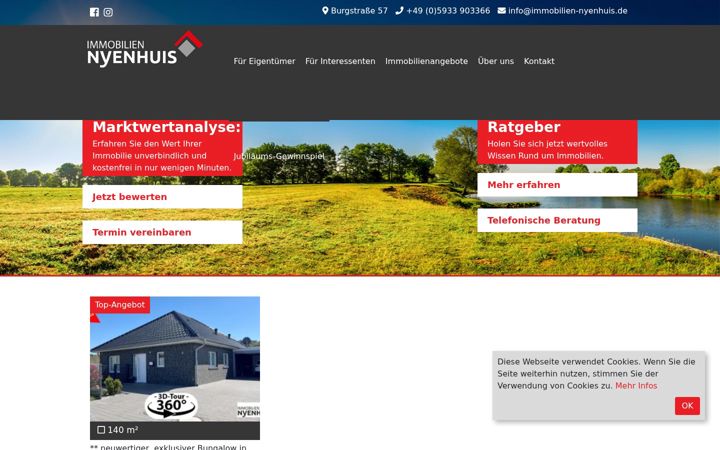 Screenshot of immobilien-nyenhuis.de