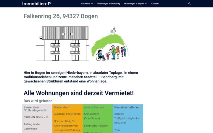 Screenshot of immobilien-p.de