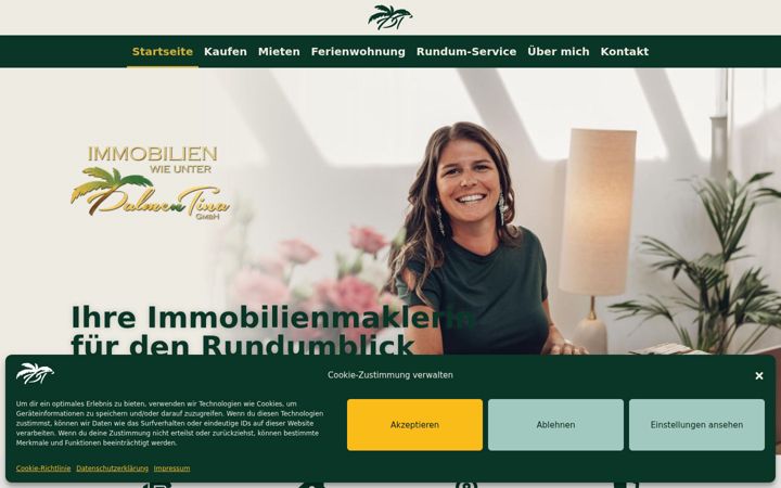 Screenshot of immobilien-palme.de